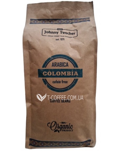 Кава JOHNNY TEACHER Monoarabica Colombia зернова 1 кг