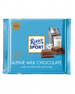 Шоколад RITTER SPORT Alpine Milk Chocolate Альпійський Молочний 100 г