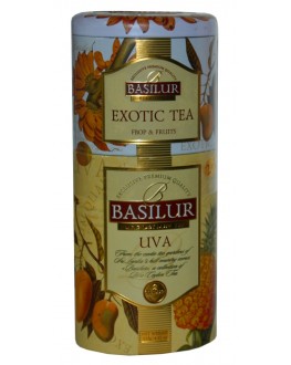 Чай BASILUR Exotic Tea Uva Екзотичний Ува - Квіти і Фрукти Цейлону 100 г ж/б (4792252201194) 