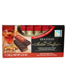 Шоколад MAITRE TRUFFOUT Grazioso Amaretto Амарето 8 x 12,5 г (9002859036668)