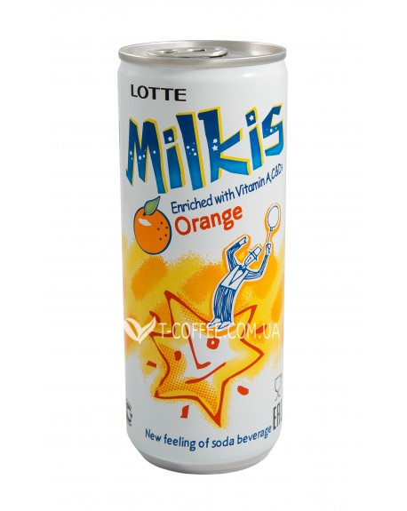 Напій MILKIS Orange Апельсин газований безалкогольний 250 мл