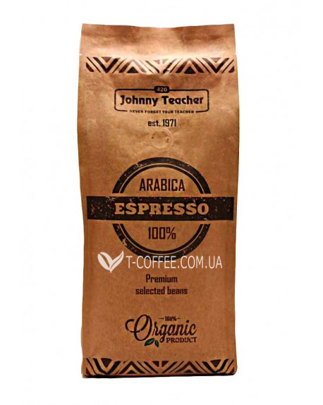 Кава JOHNNY TEACHER Espresso Dark зернова 1 кг (4820211000042)