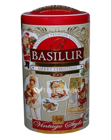 Чай BASILUR Merry Christmas Счастливое Рождество - Винтаж 100 г ж/б (4792252935242)