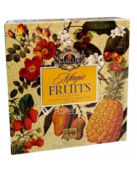 Чай BASILUR Assorted Black Tea Асорті Чорний Чай - Чарівні Фрукти 40 х 2 г (4792252934719)