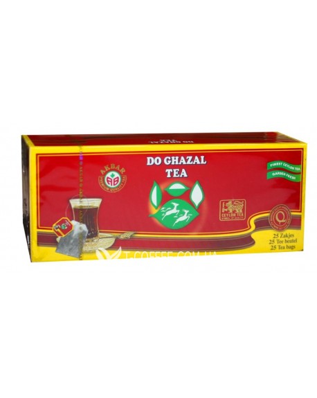 Чай AKBAR Do Ghazal Pure Ceylon Tea 25 x 2 г (5014176003753)