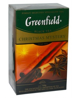 Чай GREENFIELD Christmas Mystery Чорний зі Спеціями 100 г к/п (4823096802442)