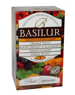 Чай BASILUR Fruit Infusions Assorted - Фруктові Коктейлі Асорті 25 х 1,8 г (4792252936317)