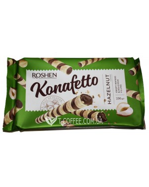 Вафельні трубочки ROSHEN Konafetto Huzelnut 156 г (4823077618185) фото