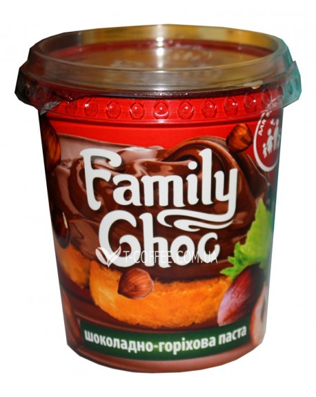 Шоколадно-горіхова паста FAMILY CHOC 400 г (4820175572098)