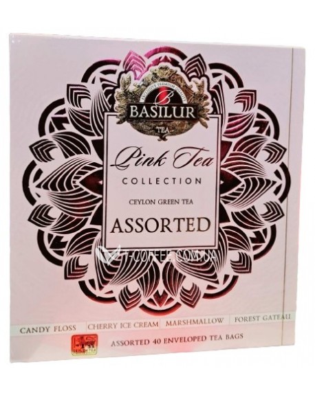 Чай BASILUR Assorted Pink Tea Асорті - Рожевий чай 40 х 1,5 г (4792252946620)