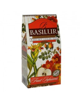 Чай BASILUR Red Hot Ginger Tea Палаючий Імбир - Фруктові Коктейлі 100 г к/п (4792252923881)