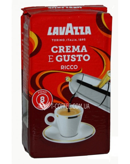Кава LAVAZZA Crema e Gusto Ricco мелена 250 г (8000070040014)