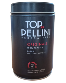 Кава PELLINI Top Arabica 100% мелена 250 г ж/б (8001685093228)