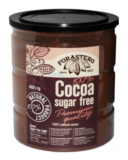 Какао FORASTERO 100% Cocoa без цукру 600 г п/б