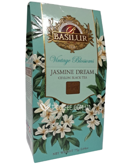 Чай BASILUR Jasmine Dream Жасминова Мрія - Вінтажні квіти 75 г к/п (4792252944770)