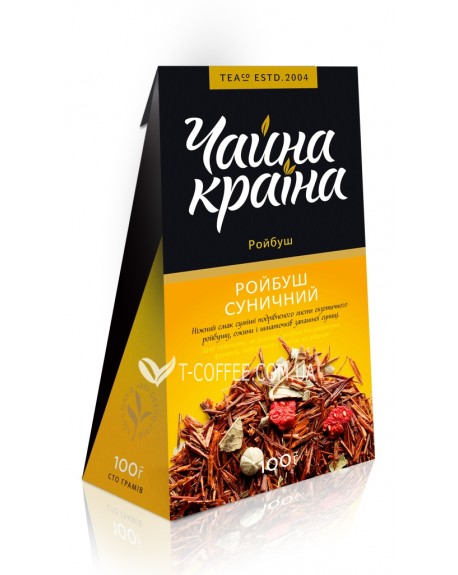 Ройбуш Суничний етнічний чай Чайна Країна 100 г к/п