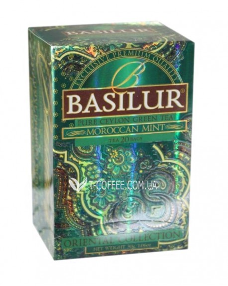 Чай BASILUR Moroccan Mint Марокканська М'ята - Східна 20 х 2 г