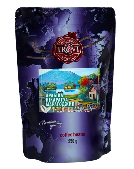 Кава TREVI Арабіка Нікарагуа Марагоджип зернова 250 г (4820140050781)