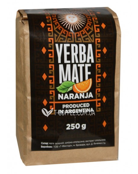 Мате Yerba Mate Naranja Апельсин етнічний чай 250 г к/п