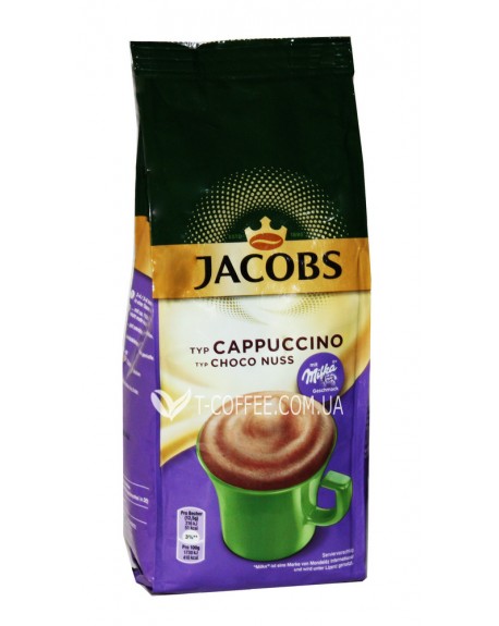 Капучино JACOBS Cappuccino Choco Nuss з шоколадом MILKA Горіх 500 г (8711000524619)