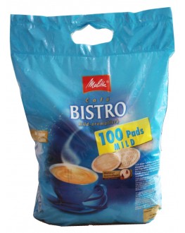 Кава MELITTA Bistro Mild-Aromatisch в монодозах (чалдах, таблетках) 100 х 7 г (4002720004111)