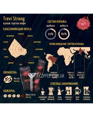 Кава TREVI Strong мелена 250 г (4820140050484) фото