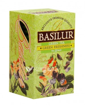 Чай BASILUR Assorted Green Tea Асорті - Букет 25 х 1,5 г (4792252001121) фото