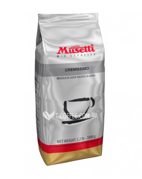 Кава MUSETTI Cremissimo зернова 1 кг (8004769200901)