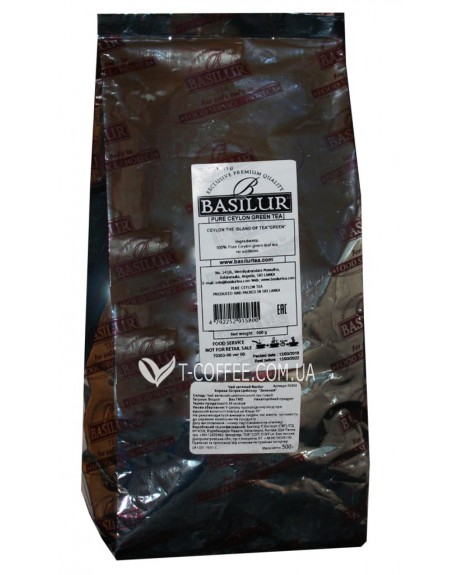 Чай BASILUR Green Зелений - Чайний Острів 500 г економ. упаковка (4792252915800)