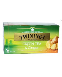 Чай TWININGS Green Tea Ginger Зелений Імбир 25 х 1.6 г (070177173821)