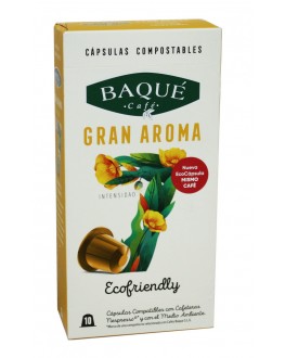 Кава CAFE BAQUE Nespresso Gran Aroma в капсулах 10 х 5 г (8410684959976)