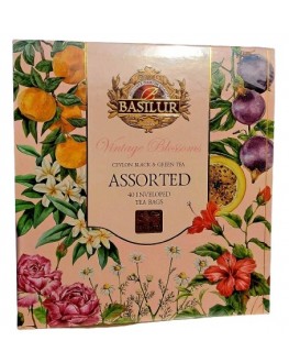Чай BASILUR Assorted Vintage Blossoms Асорті - Вінтажні квіти 40 х 1,5 г (4792252944879)