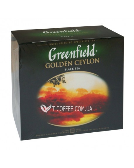 Чай GREENFIELD Golden Ceylon Цейлон 50 х 2 г (4823096806693)