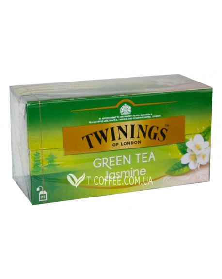 Чай TWININGS Green Tea Jasmine Зелений Жасмин 25 х 1,8 г (070177173166)