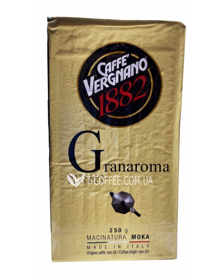 Кава CAFFE VERGNANO Granaroma мелена 250 г (8001800001961)