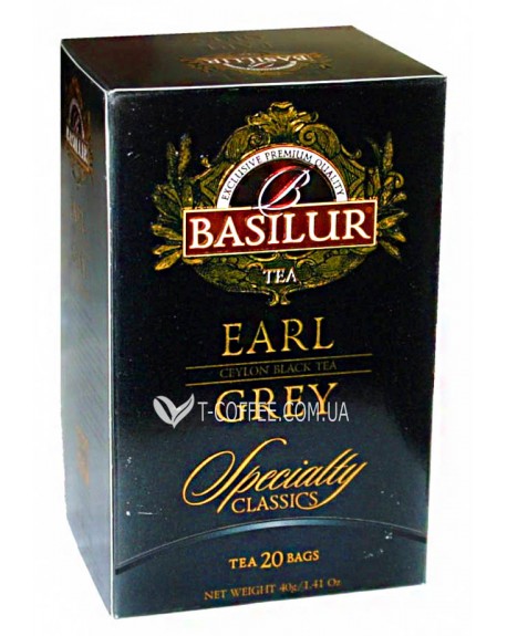 Чай BASILUR Earl Grey Ерл Грей - Обрана Класика 20 х 2 г (4792252001114)
