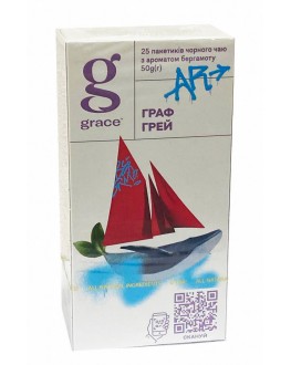 Чай GRACE! Earl Grey Граф Грей 25 х 2 г (5060207692571)