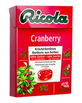Льодяники RICOLA Cranberry Журавлина 50 г (7610700946541)