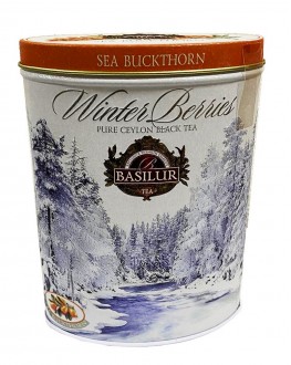 Чай BASILUR Sea Buckthorn Обліпиха - Зимові Ягоди 100 г ж/б (4792252939547)
