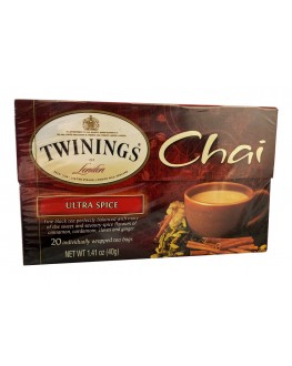 Чай TWININGS Chai Ultra Spice Чай зі Спеціями 20 х 2 г (070177267728)