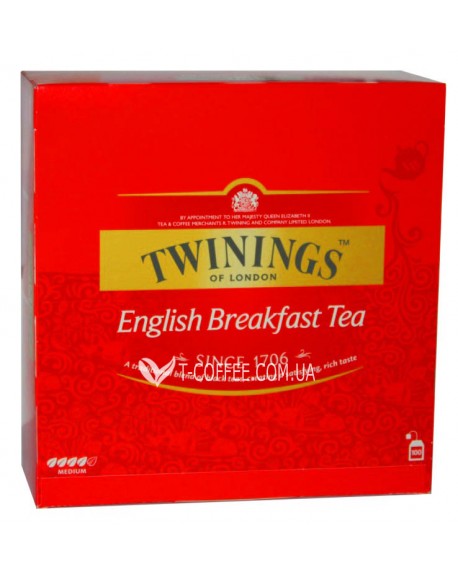 Чай TWININGS English Breakfast Англійський Сніданок 100 х 2 г (070177090340)