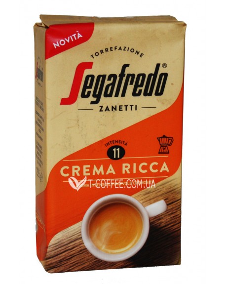 Кава SEGAFREDO Crema Ricca мелена 225 г (8003410247838)