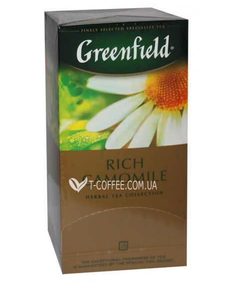 Чай GREENFIELD Rich Camomile Багата Ромашка 25 х 1,5 г (4820022865540)