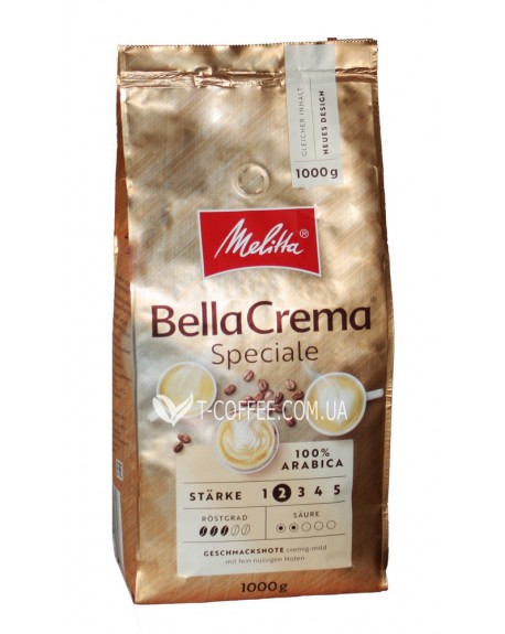 Кава MELITTA Bella Crema Speciale зернова 1 кг (4002720008508)