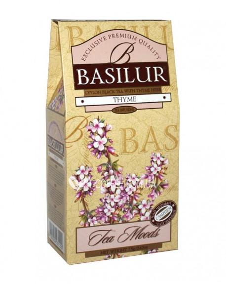 Чай BASILUR Thyme Чебрець Чорний Чай - Трав'яні Збори 75 г к/п (4792252931220)