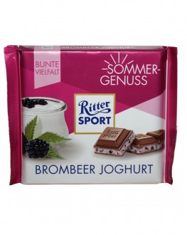 Шоколад RITTER SPORT Brombeer Joghurt Молочний Ожина Йогурт 100 г