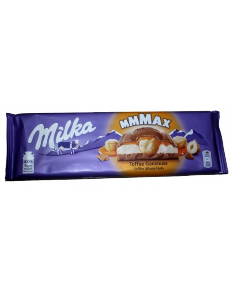 Шоколад MILKA Max Toffee Whole Nuts Ірис Фундук 300 г (7622300134532)