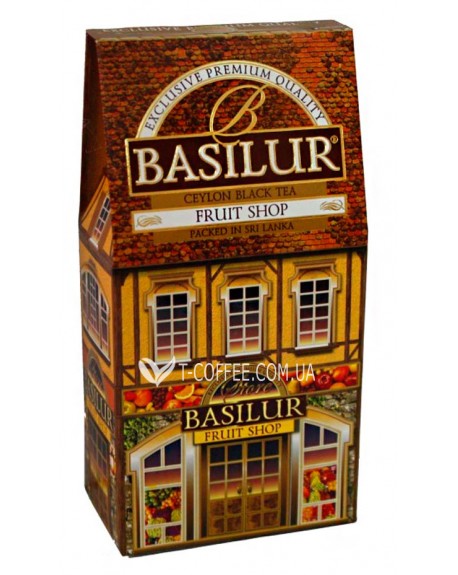 Чай BASILUR Fruit Shop Фруктовий Магазин - Будиночки 100 г к/п (4792252927308)