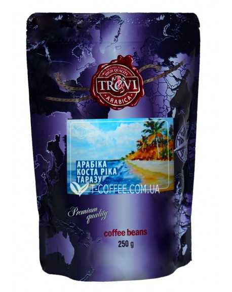 Кава TREVI Арабіка Коста Ріка Таразу зернова 250 г (4820140050842)