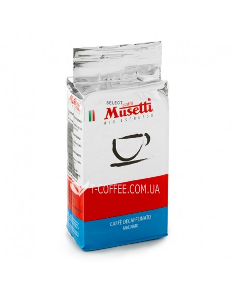 Кава MUSETTI Decaffeinated без кофеїну мелена 250 г (8004769225720)